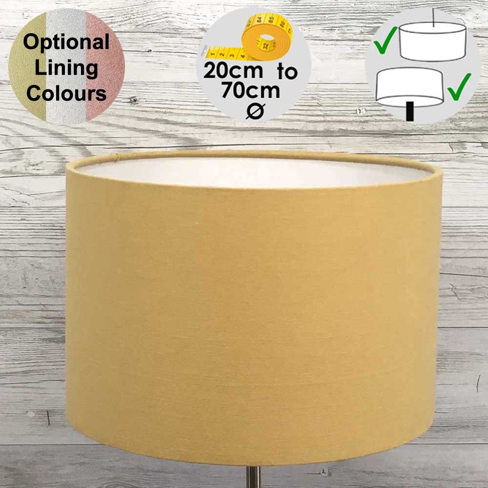 Aura Gold Drum Table Lampshade